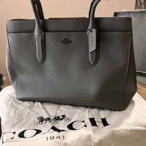 Gray Coach Bag! Excellent quality, bag included